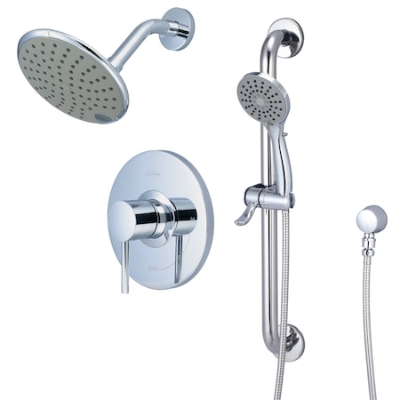 Pioneer Industries Single Handle Shower Trim Set in Chrome TD-4MT330-ADA